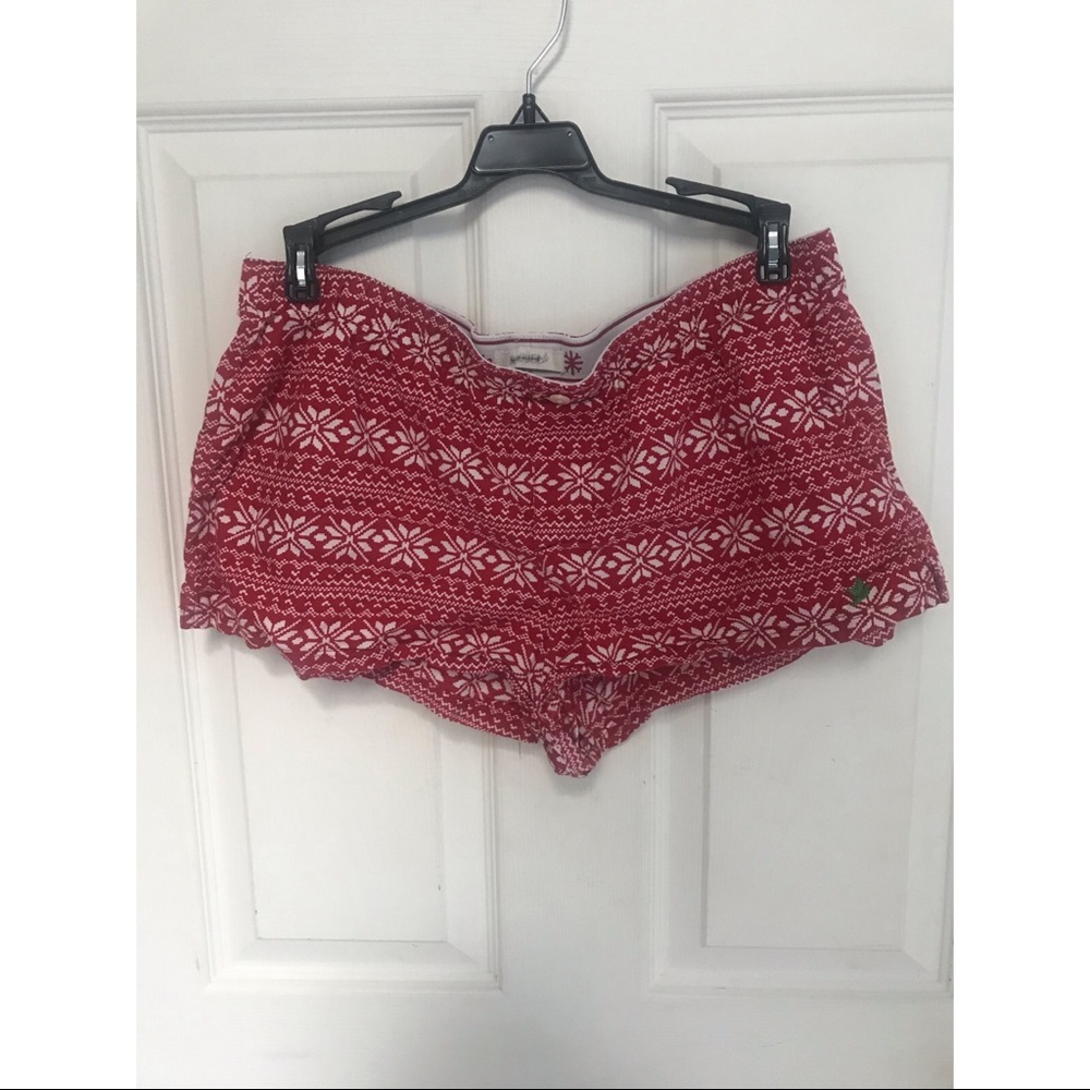 Christmas pajama shorts